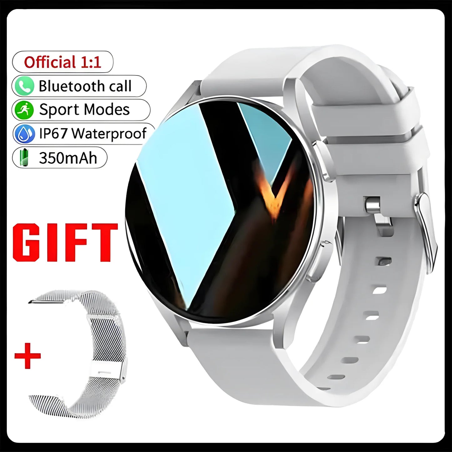 New Bluetooth Call Smart Watch 6 Heart Rate Blood Oxygen Custom Dials Sport Men Woman 2025 Smart Watch Health Monitor Smartwatch