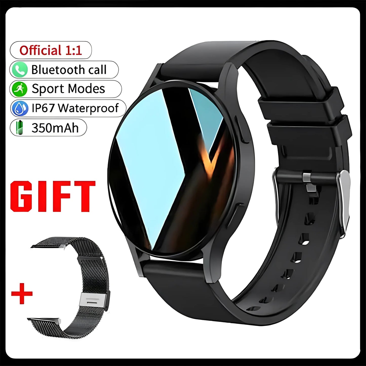 New Bluetooth Call Smart Watch 6 Heart Rate Blood Oxygen Custom Dials Sport Men Woman 2025 Smart Watch Health Monitor Smartwatch