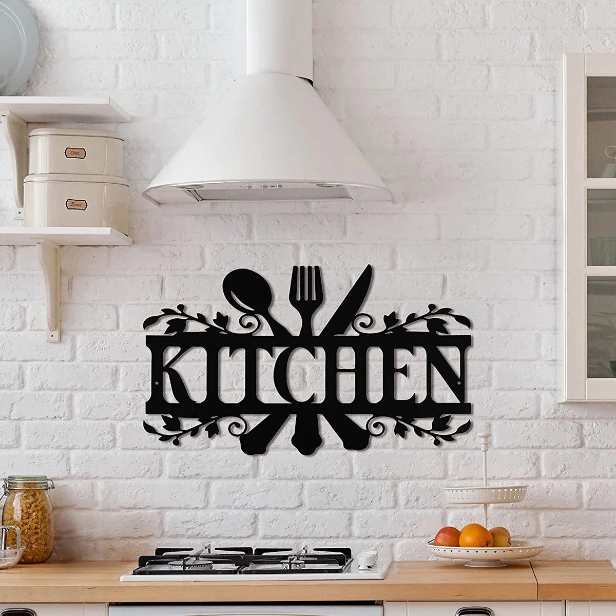 Kitchen Wall Decor Rustic Style Kitchen Wall Sign Black Kitchen Wall Sign Country Farmhouse Your Home Decoration for Dining Room Kitchen Decor