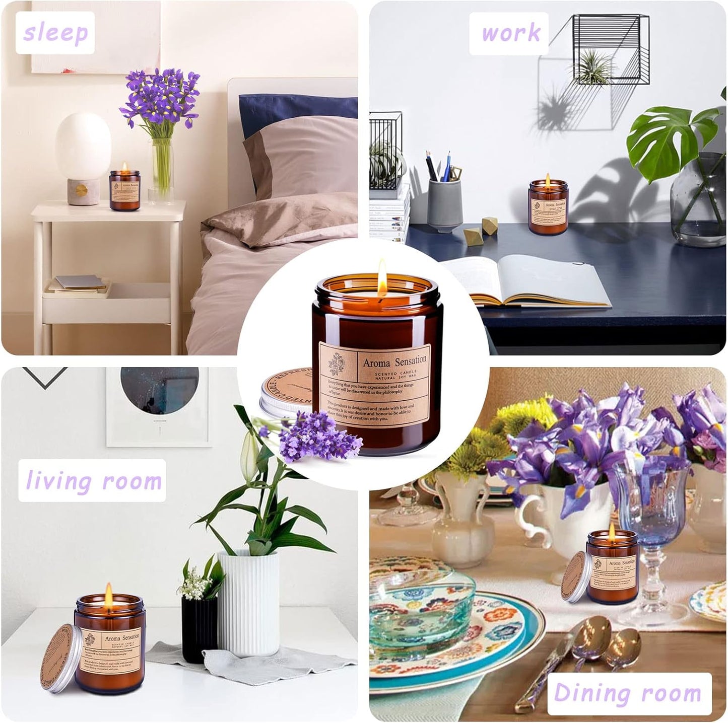 Illuminate Your Home with Our Luxurious 7oz Lavender Eucalyptus Candle – Perfect for Relaxation and Gifting!