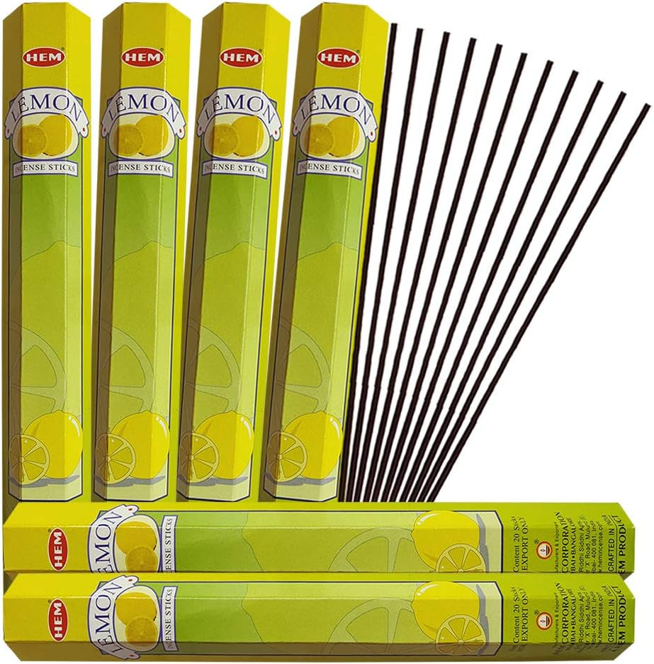 Revitalize Your Space with the Lemon Incense Sticks & Holder Bundle - Aromatic Bliss Awaits!
