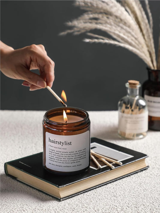 Brighten Your Stylist’s Day with the Charming Sandalwood Rose Scented Candle! 🌹✂️ Perfect Gift for Appreciation & Thanks!