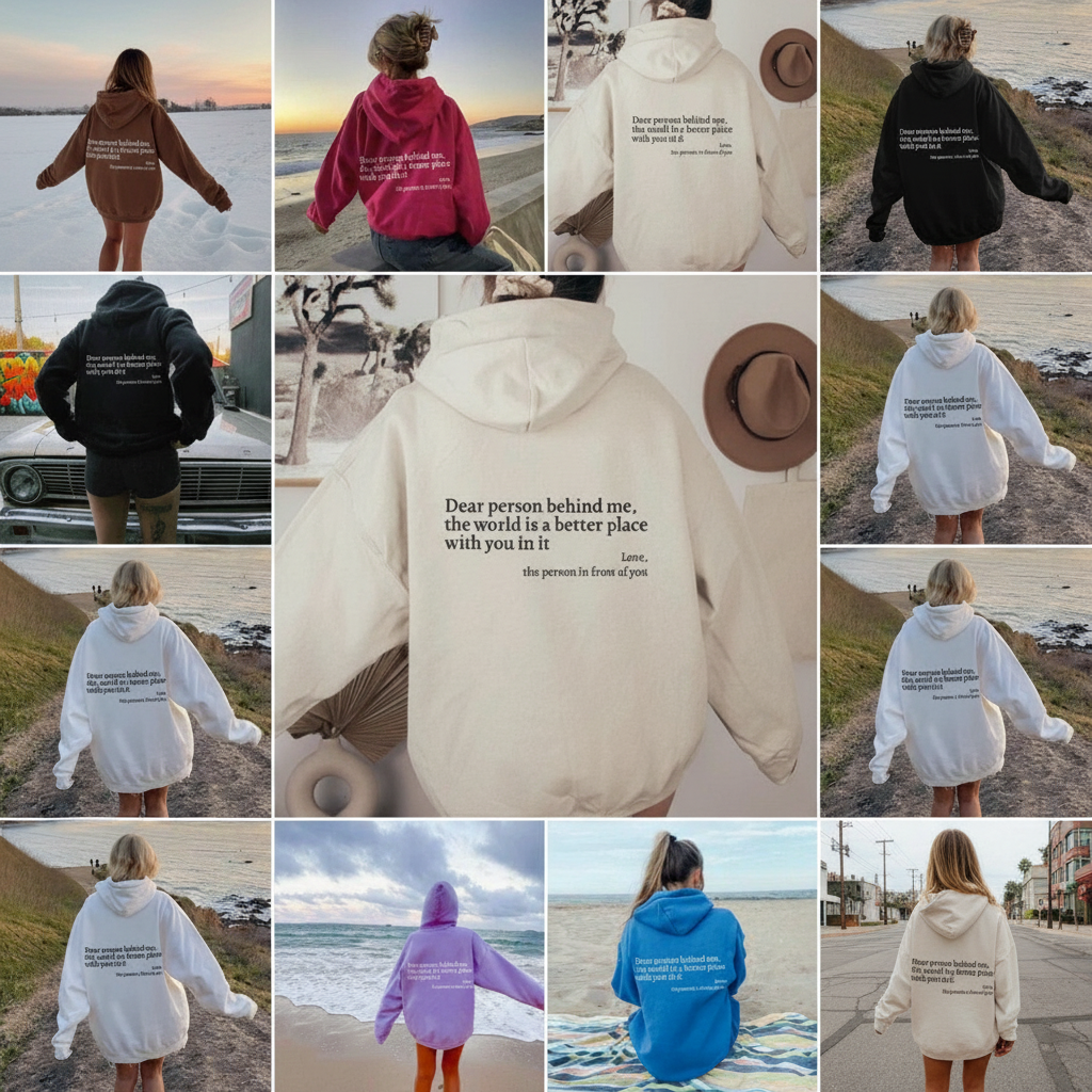 Dear Person Behind Me, the World Is A Better Place, with You In It - Hoodie
