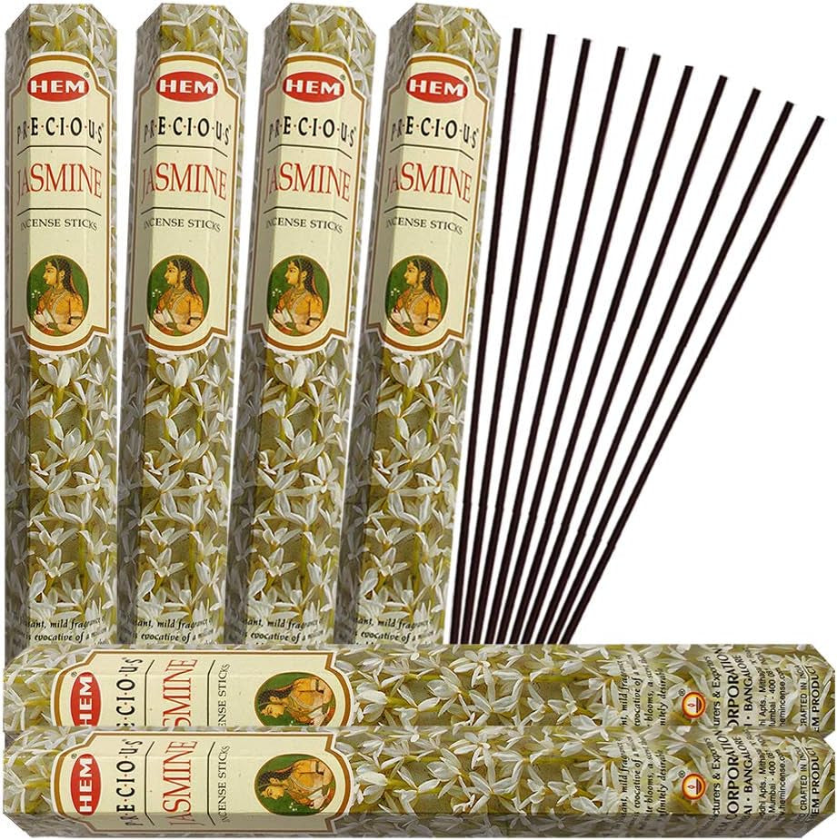 Embrace Serenity with the Precious Jasmine Incense Sticks & Elegant Holder Bundle – Elevate Your Home Aroma!
