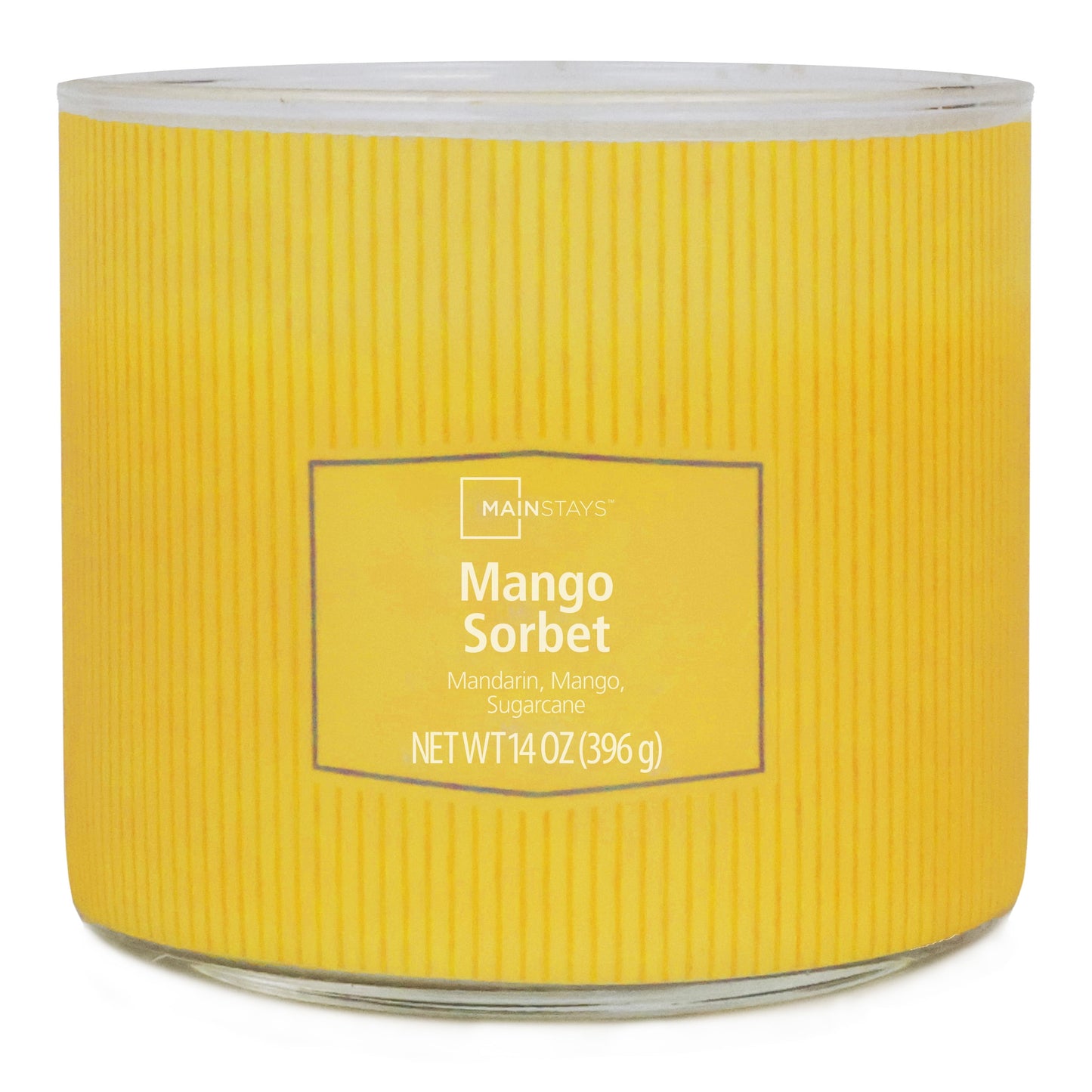 Indulge Your Senses with the Luscious Mango Sorbet 3-Wick Candle - 14 Oz of Fragrant Bliss!