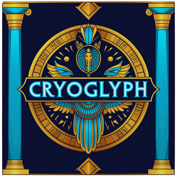 CryoGlyph AI Art inspired Clothing and Posters 