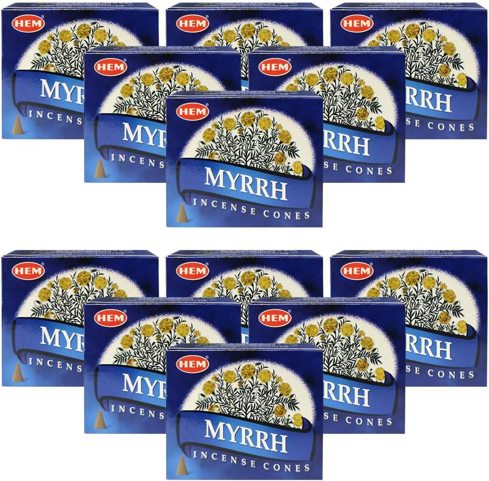Discover Serenity with Our Myrrh Incense Cones & Elegant Cone Burner Bundle – Perfect for Home Fragrance, Meditation, and Spiritual Décor!