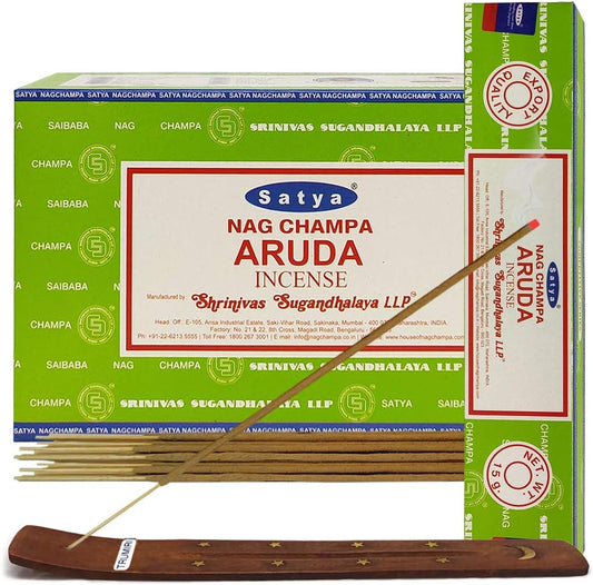Discover the Serenity of Aruda Incense Sticks and Holder Bundle – Your Perfect Home Décor for Spiritual Wellness