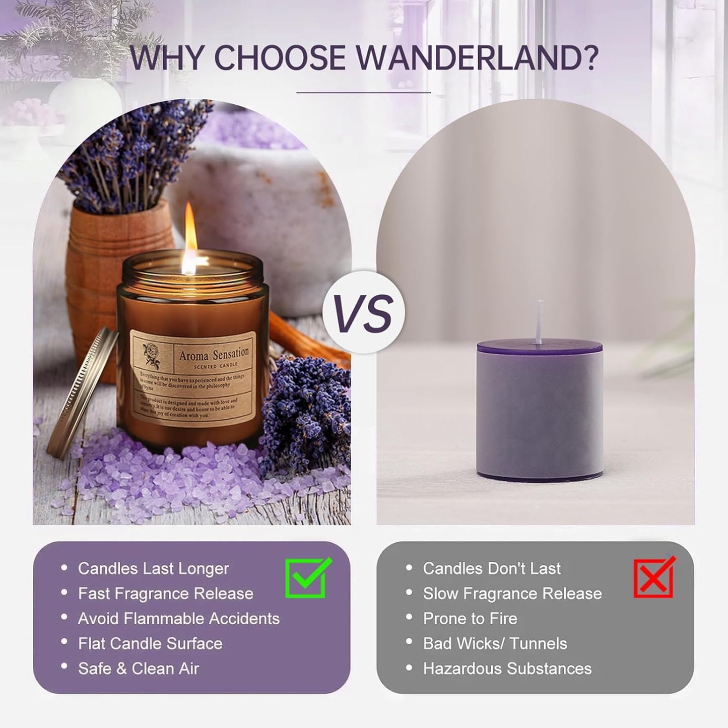 Illuminate Your Home with Our Luxurious 7oz Lavender Eucalyptus Candle – Perfect for Relaxation and Gifting!