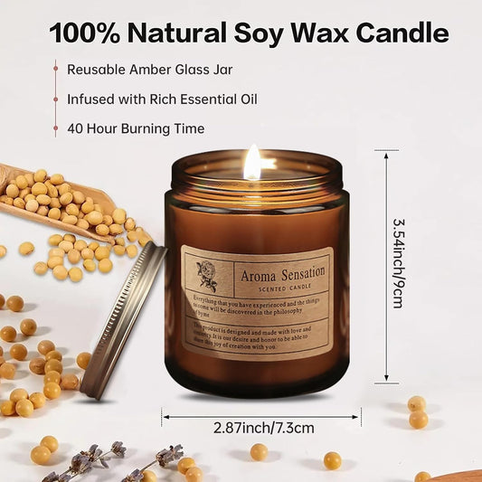 Illuminate Your Home with Our Luxurious 7oz Lavender Eucalyptus Candle – Perfect for Relaxation and Gifting!