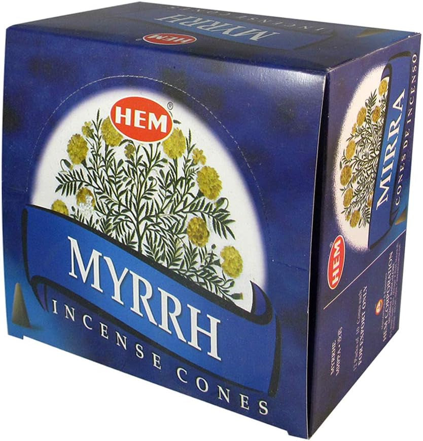 Discover Serenity with Our Myrrh Incense Cones & Elegant Cone Burner Bundle – Perfect for Home Fragrance, Meditation, and Spiritual Décor!