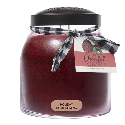 Ignite the Holiday Spirit with Our 34 Oz. Homecoming Scented Candle! 🕯️✨ #CozyVibes #SeasonalMagic