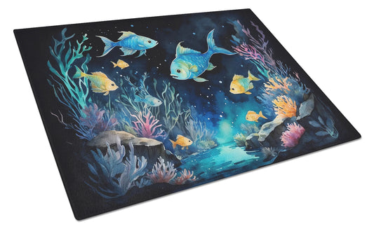 Bioluminescent Fish Glass Cutting Board