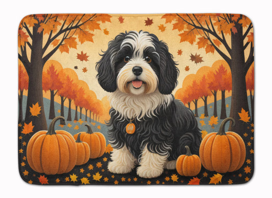 Havanese Fall Memory Foam Kitchen Mat