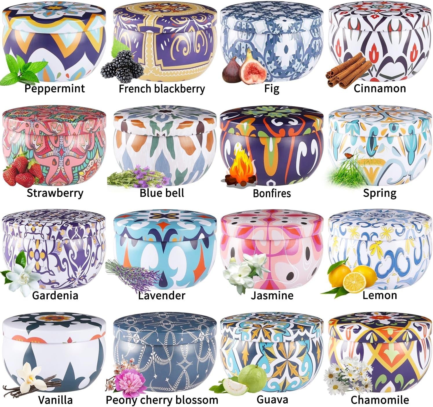 16 Captivating Scented Candles Gift Set – Elevate Your Aromatherapy Experience for Any Occasion!
