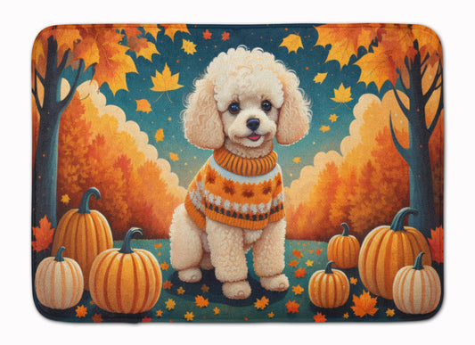 Poodle Fall Memory Foam Kitchen Mat