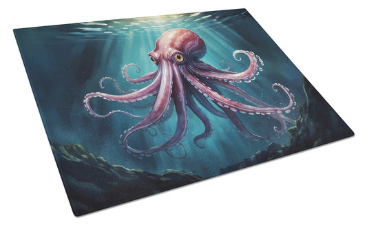 Giant Squid Glass Cutting Board