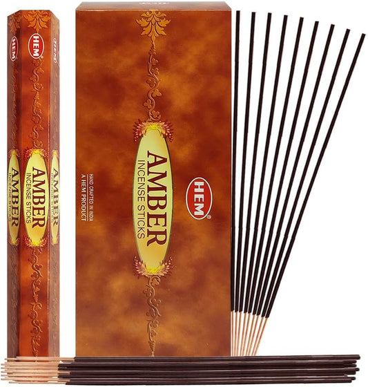 Experience Serenity with Our Amber Incense Sticks and Elegant Holder Bundle - Perfect for Home Fragrance & Meditation!