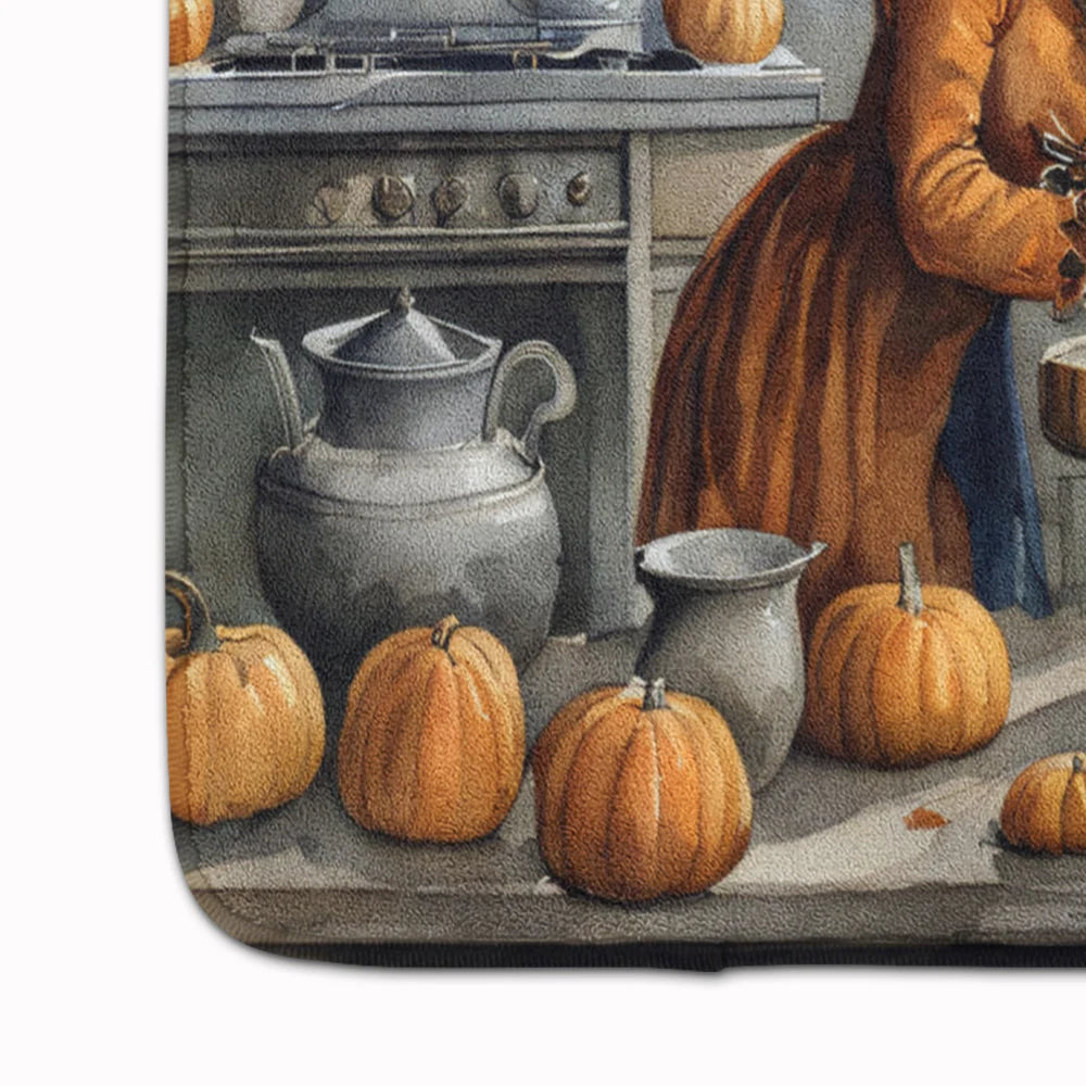 American Eskimo Fall Kitchen Pumpkins Memory Foam Kitchen Mat