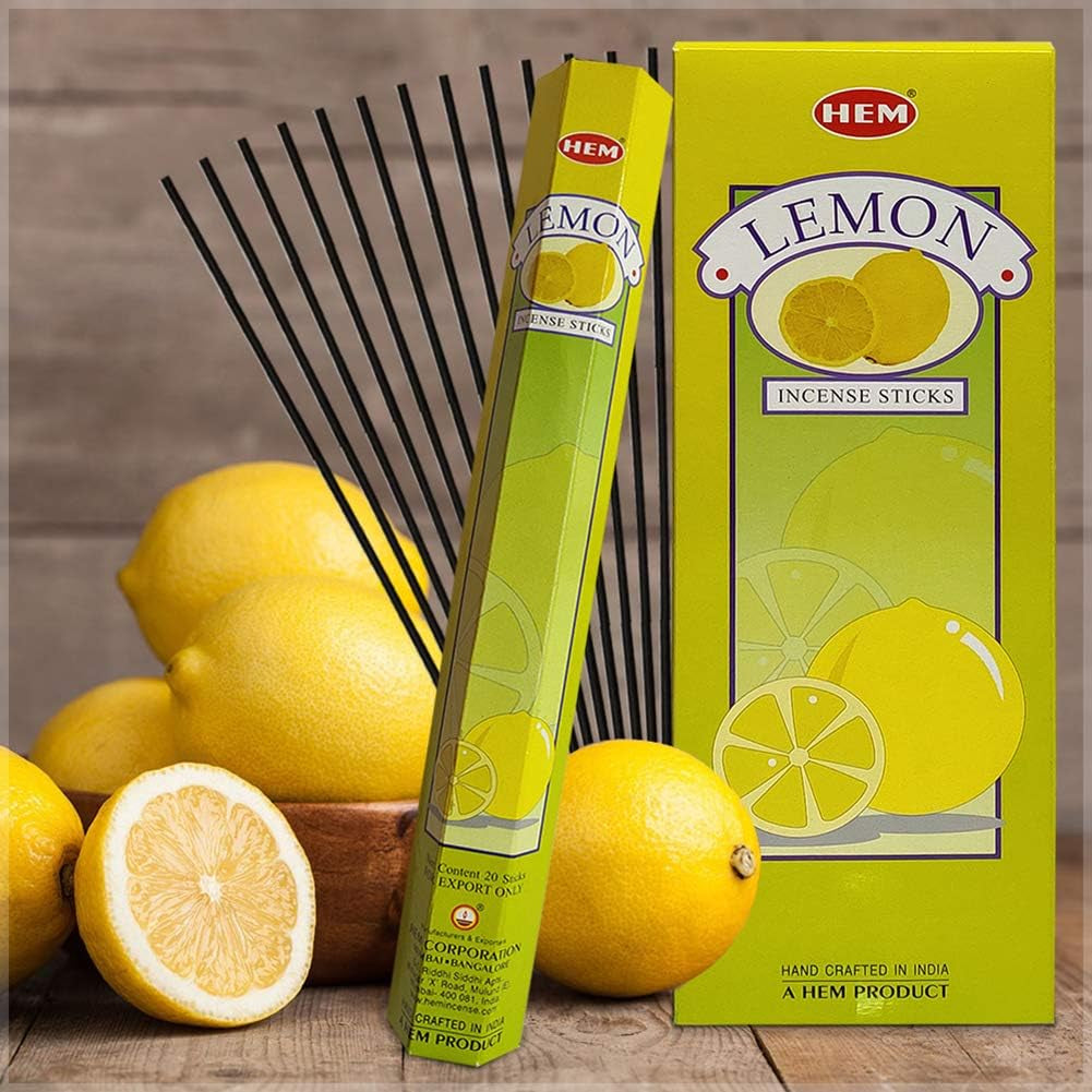 Revitalize Your Space with the Lemon Incense Sticks & Holder Bundle - Aromatic Bliss Awaits!