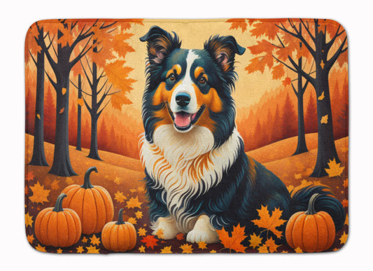 Collie Fall Memory Foam Kitchen Mat