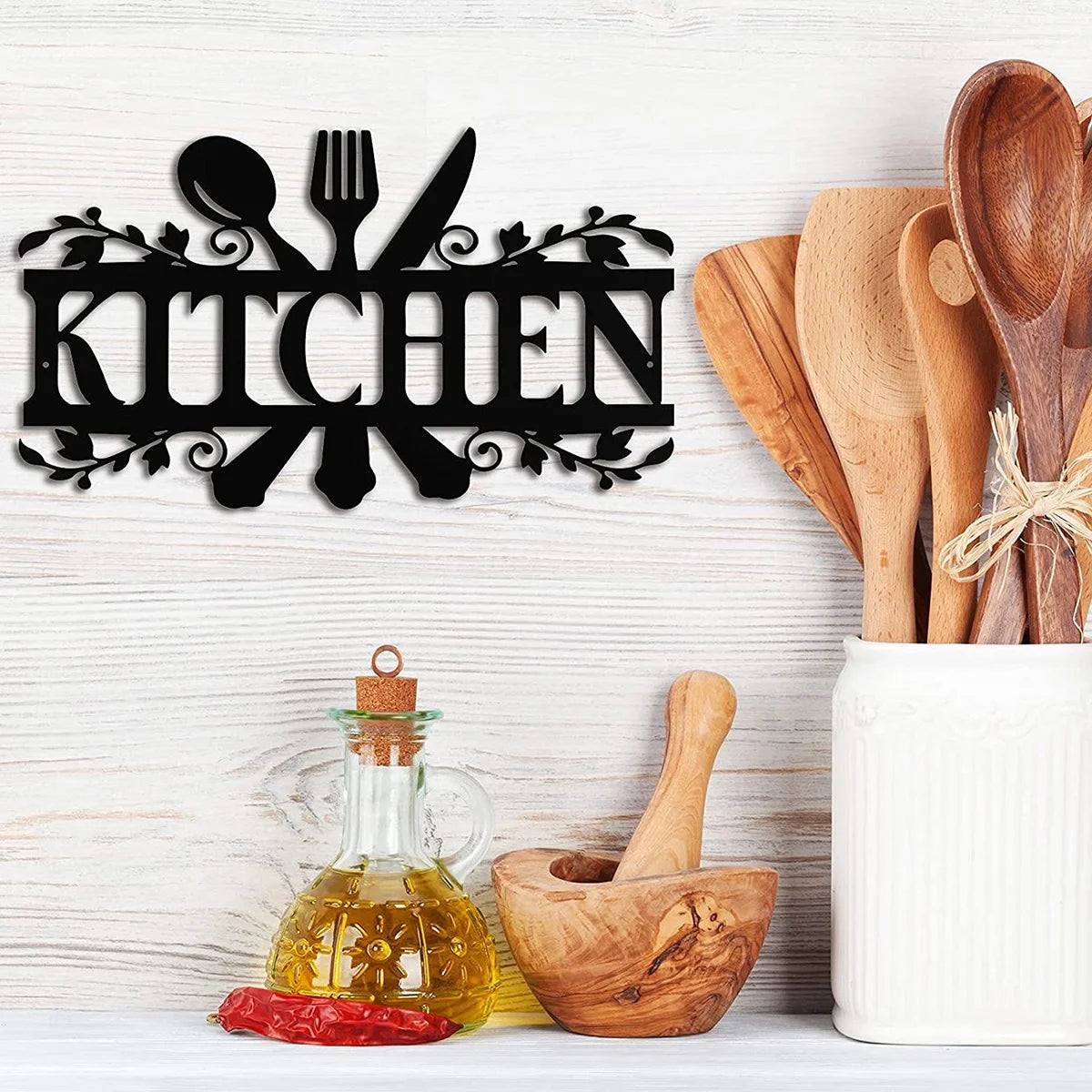 Kitchen Wall Decor Rustic Style Kitchen Wall Sign Black Kitchen Wall Sign Country Farmhouse Your Home Decoration for Dining Room Kitchen Decor