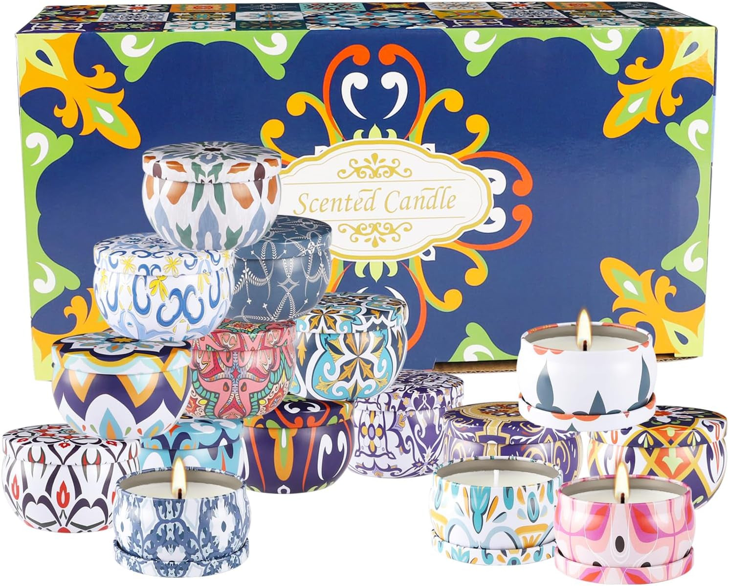 16 Captivating Scented Candles Gift Set – Elevate Your Aromatherapy Experience for Any Occasion!