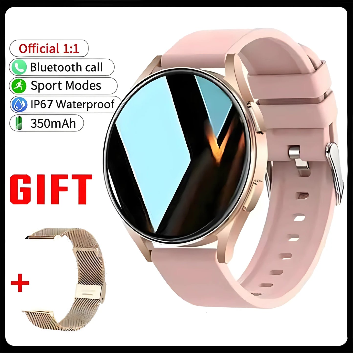 New Bluetooth Call Smart Watch 6 Heart Rate Blood Oxygen Custom Dials Sport Men Woman 2025 Smart Watch Health Monitor Smartwatch