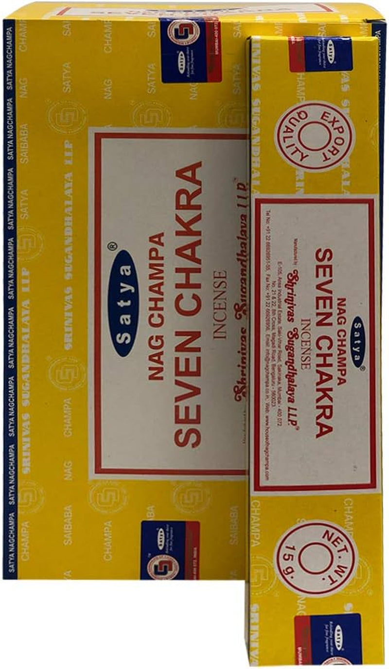 Experience Serenity with Our Seven Chakra Incense Sticks & Elegant Holder Bundle!
