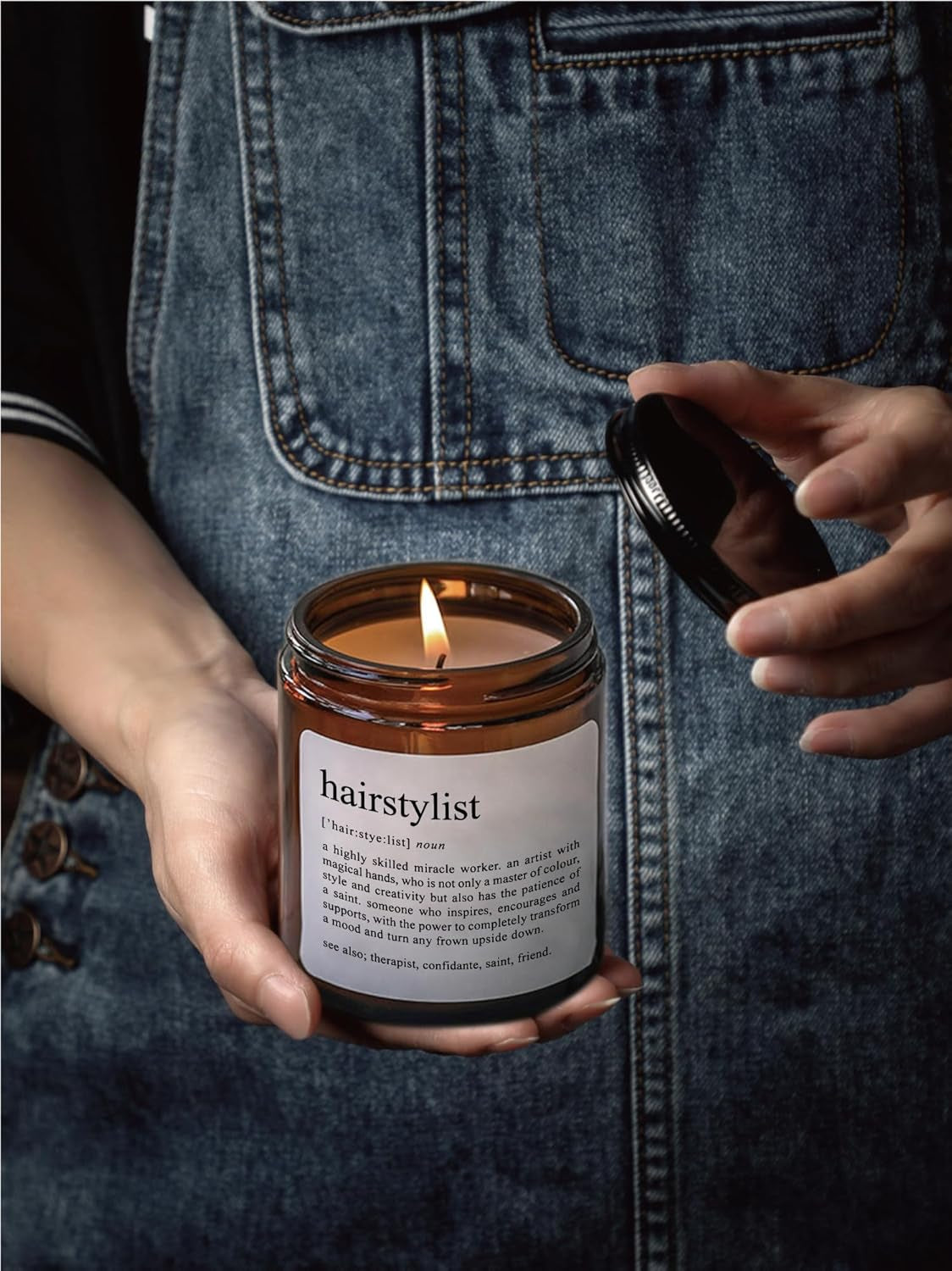 Brighten Your Stylist’s Day with the Charming Sandalwood Rose Scented Candle! 🌹✂️ Perfect Gift for Appreciation & Thanks!