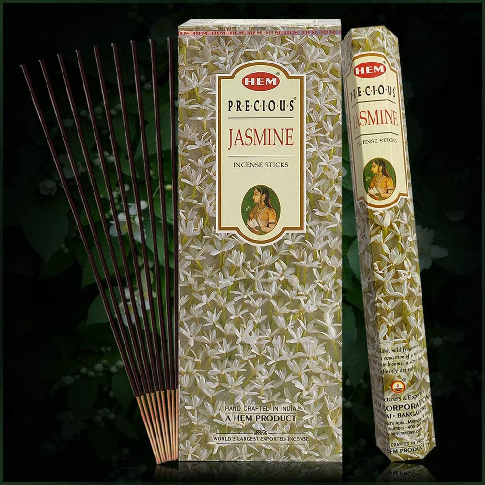 Embrace Serenity with the Precious Jasmine Incense Sticks & Elegant Holder Bundle – Elevate Your Home Aroma!