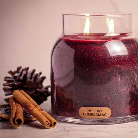 Ignite the Holiday Spirit with Our 34 Oz. Homecoming Scented Candle! 🕯️✨ #CozyVibes #SeasonalMagic