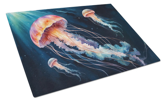 Deep-Sea Jellyfish Glass Cutting Board