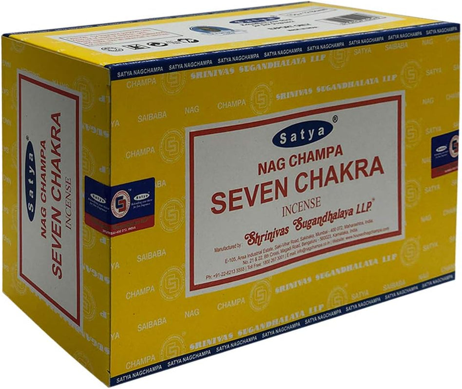 Experience Serenity with Our Seven Chakra Incense Sticks & Elegant Holder Bundle!