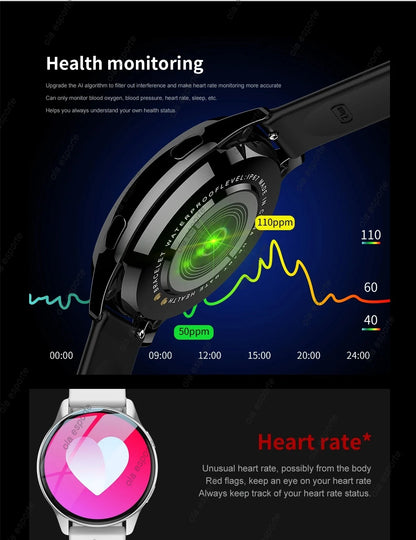 New Bluetooth Call Smart Watch 6 Heart Rate Blood Oxygen Custom Dials Sport Men Woman 2025 Smart Watch Health Monitor Smartwatch