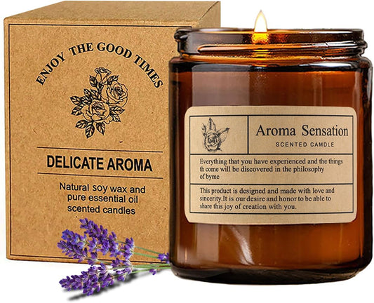 Illuminate Your Home with Our Luxurious 7oz Lavender Eucalyptus Candle – Perfect for Relaxation and Gifting!