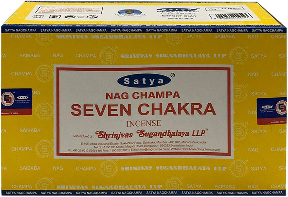 Experience Serenity with Our Seven Chakra Incense Sticks & Elegant Holder Bundle!