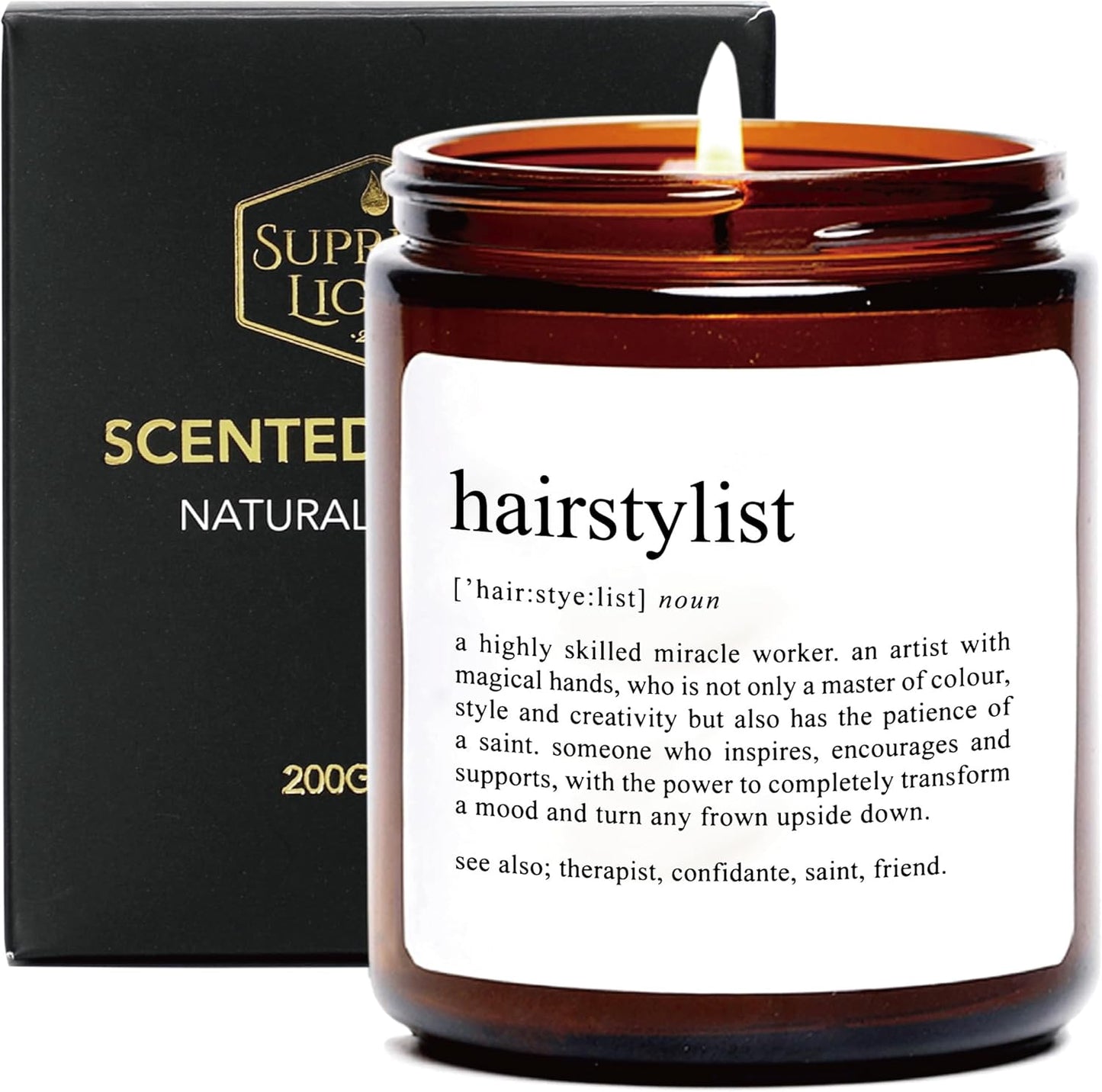 Brighten Your Stylist’s Day with the Charming Sandalwood Rose Scented Candle! 🌹✂️ Perfect Gift for Appreciation & Thanks!