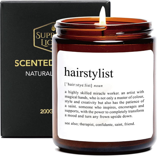 Brighten Your Stylist’s Day with the Charming Sandalwood Rose Scented Candle! 🌹✂️ Perfect Gift for Appreciation & Thanks!