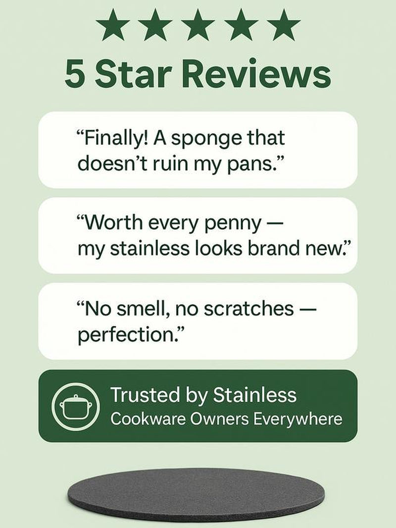 Revolutionary Steelé 3D Stainless Steel Sponge - Eco-Friendly Cleaning Power (3-Pack)