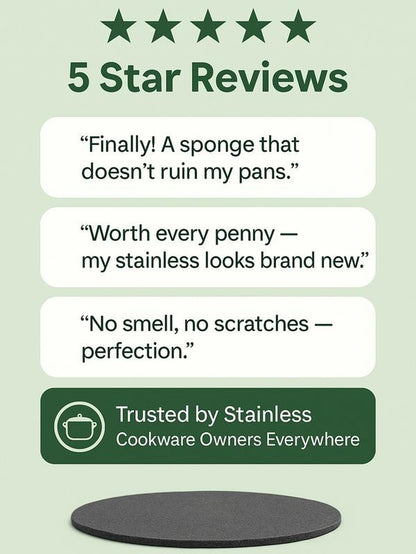 Revolutionary Steelé 3D Stainless Steel Sponge - Eco-Friendly Cleaning Power (3-Pack)