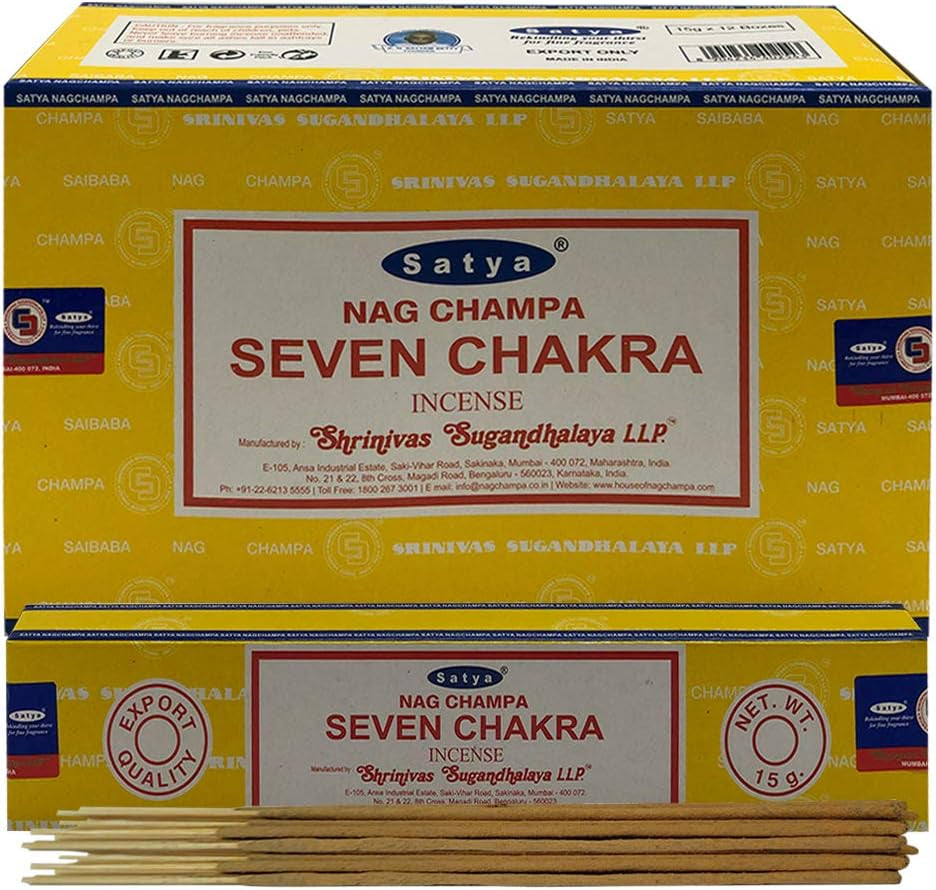 Experience Serenity with Our Seven Chakra Incense Sticks & Elegant Holder Bundle!