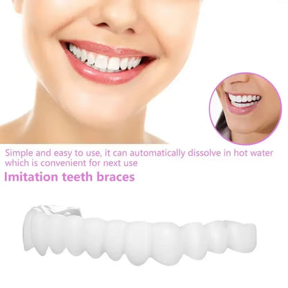 Transform Your Smile with Upper and Lower Comfort Fit Flex Dentures - Perfect Bright Veneers for a Natural Look