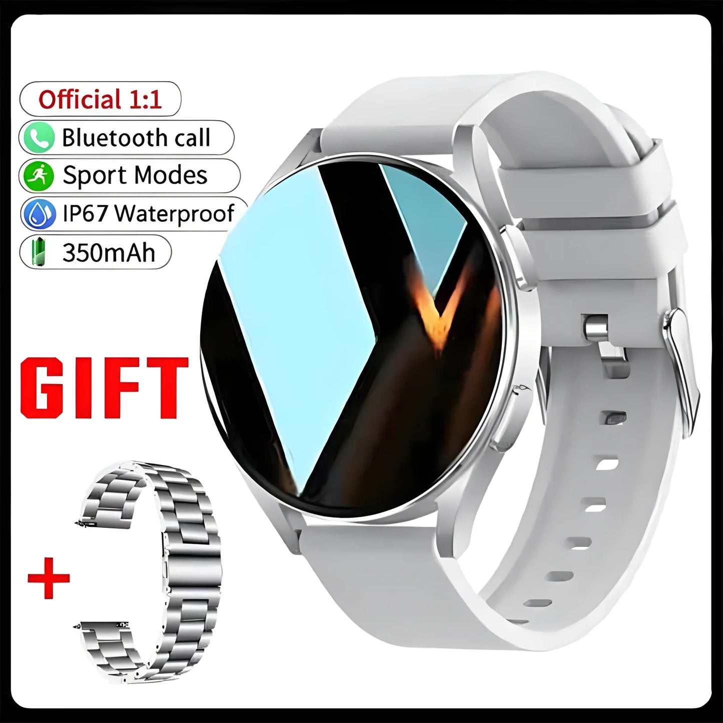 New Bluetooth Call Smart Watch 6 Heart Rate Blood Oxygen Custom Dials Sport Men Woman 2025 Smart Watch Health Monitor Smartwatch