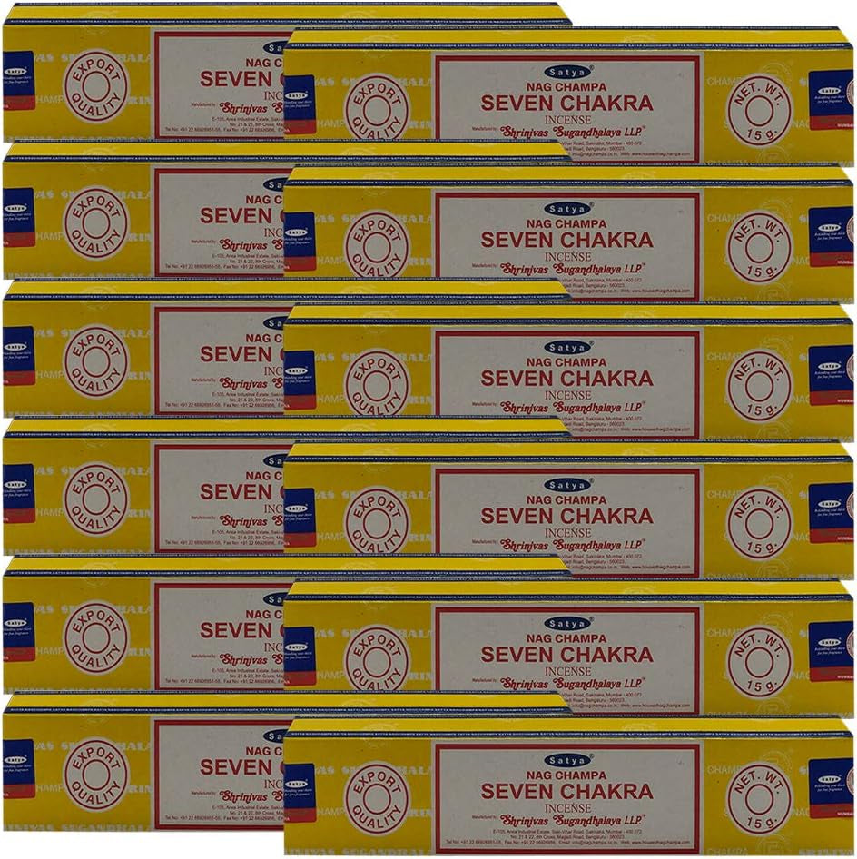 Experience Serenity with Our Seven Chakra Incense Sticks & Elegant Holder Bundle!