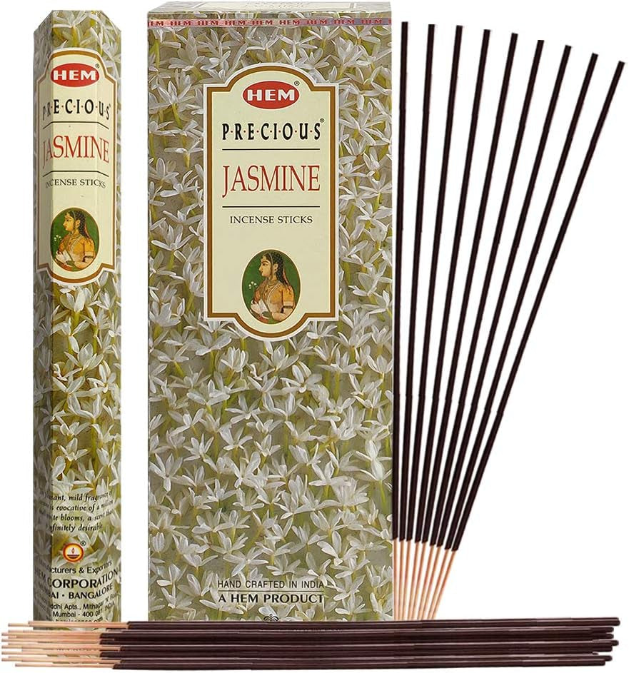 Embrace Serenity with the Precious Jasmine Incense Sticks & Elegant Holder Bundle – Elevate Your Home Aroma!