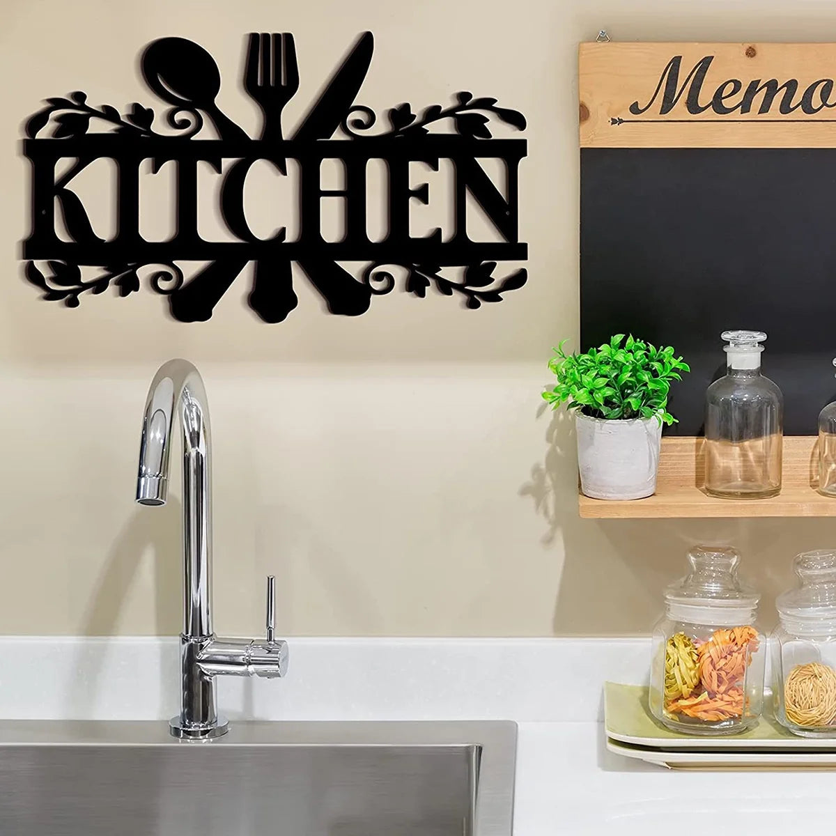 Kitchen Wall Decor Rustic Style Kitchen Wall Sign Black Kitchen Wall Sign Country Farmhouse Your Home Decoration for Dining Room Kitchen Decor